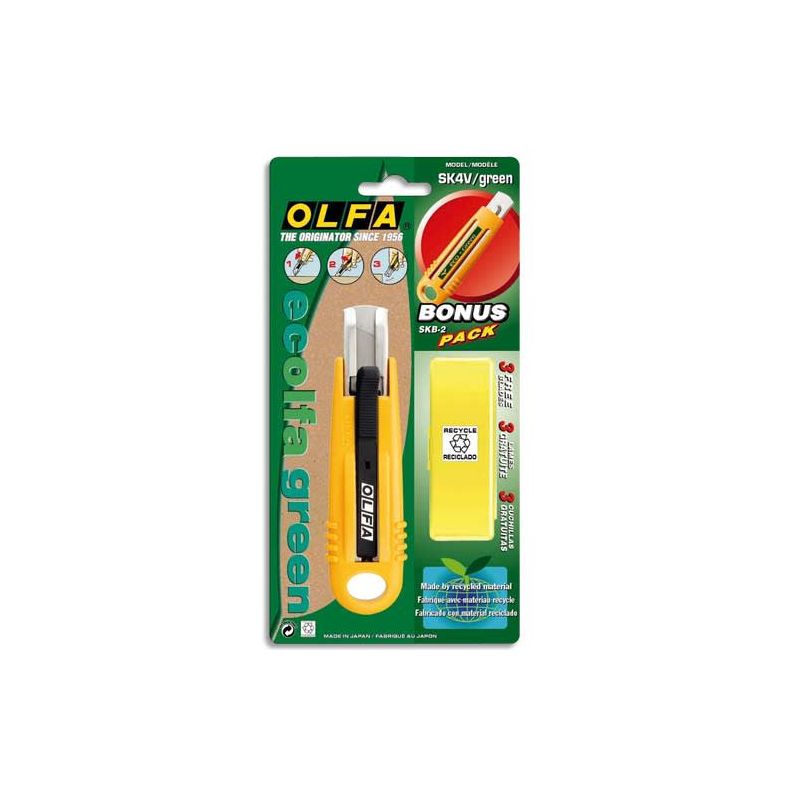 OLFA Cutter de sécurité SK4 lame 17.5mm rétractable ambidextre OLFA Cutter de sécurité SK4 lame 17.5mm rétractable ambidextre