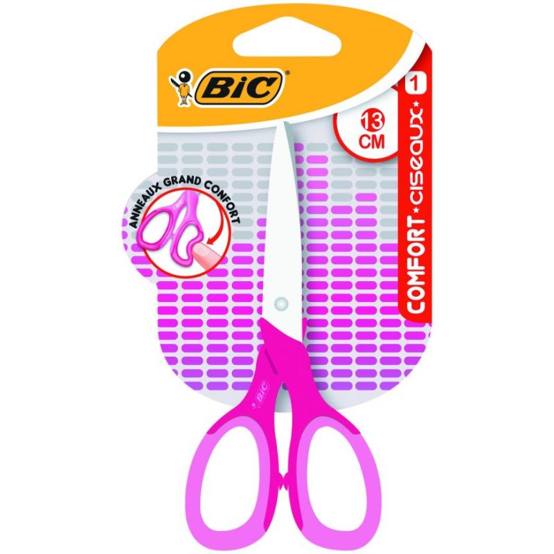 BIC Ciseau CONFORT STANDARD 13cm droitier BIC Ciseau CONFORT STANDARD 13cm droitier