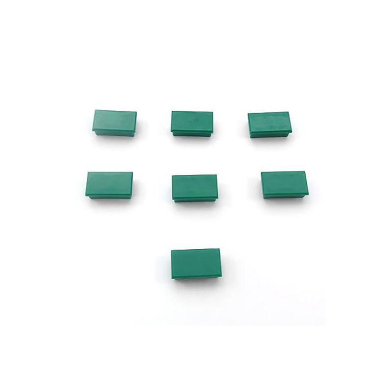 Plaquette de 7 aimants rectangulaires 1,2 x 2,5 cm Vert Plaquette de 7 aimants rectangulaires 1,2 x 2,5 cm Vert