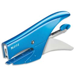 LEITZ Pince agrafeuse WOW Bleu agrafes n° 10 capacité 15 feuilles