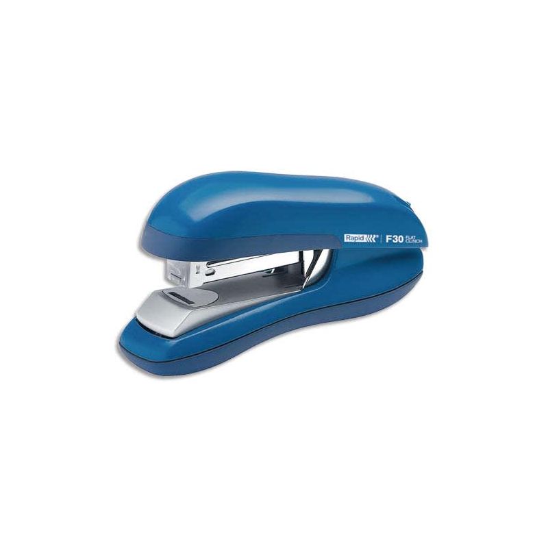 RAPID Agrafeuse de bureau F30 Agrafes 24/6 et 26/6 30 feuilles Bleu