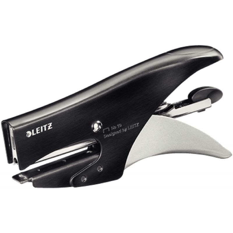 LEITZ Pince agrafeuse N°10 Noir Capacité 15 feuilles LEITZ Pince agrafeuse N°10 Noir Capacité 15 feuilles