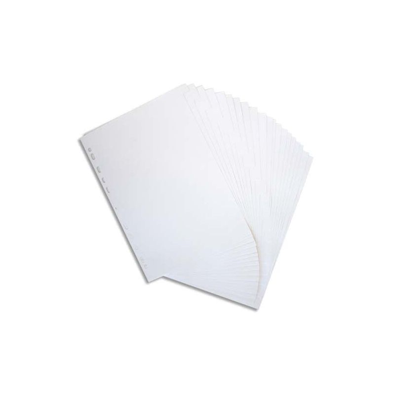 PERGAMY Jeu 20 intercalaires neutres 20 touches en carte 160g Format Beige PERGAMY Jeu 20 intercalaires neutres 20 touches en carte 160g Format Beige