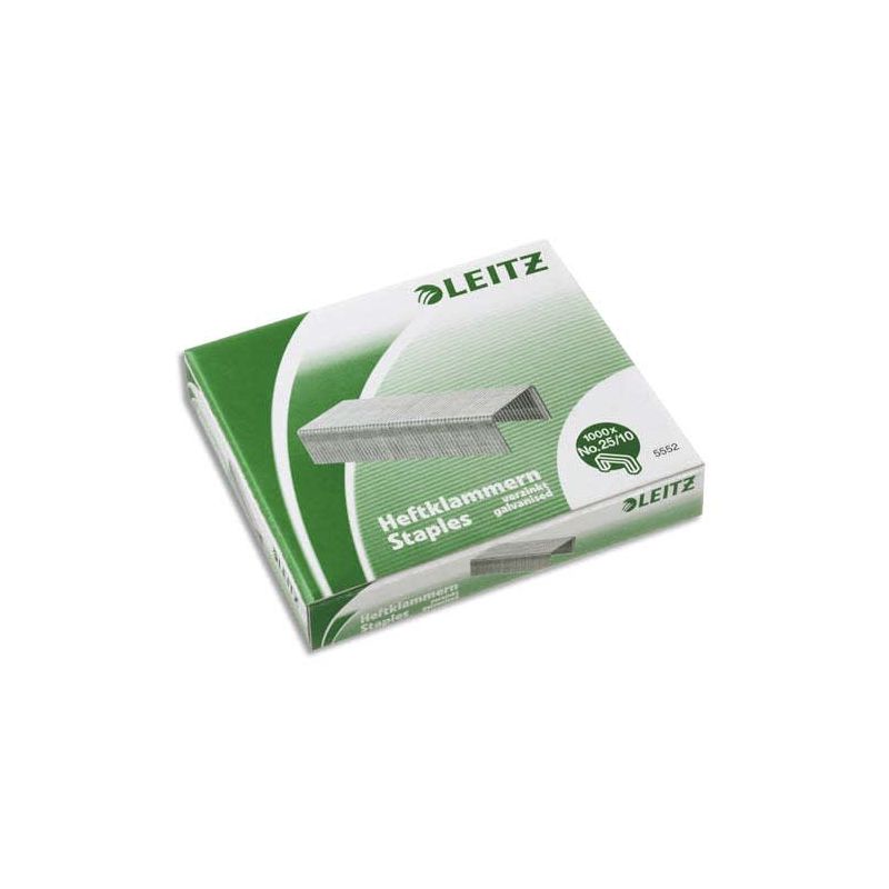 LEITZ Boîte de 1000 agrafes 25/10