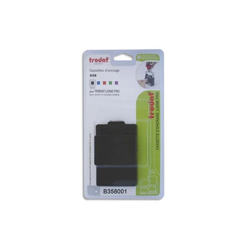 TRODAT Blister 3 recharges 6/58 pour appareils 5208/5480 Noir TRODAT Blister 3 recharges 6/58 pour appareils 5208/5480 Noir
