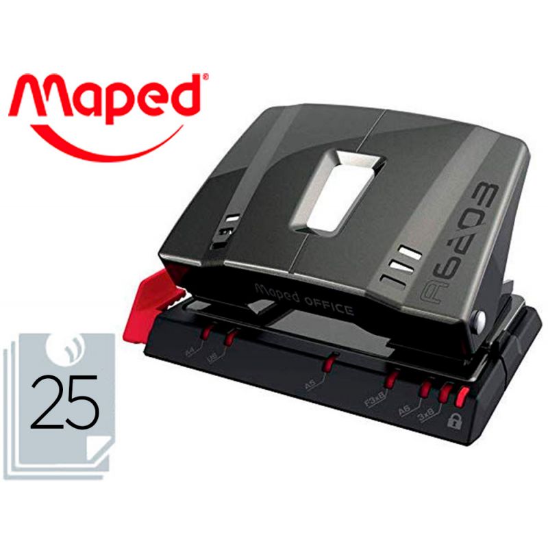 MAPED Perforateur 2 trous ADVANCED Capacité 25 feuilles MAPED Perforateur 2 trous ADVANCED Capacité 25 feuilles