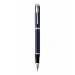 PARKER IM Stylo Plume Pointe moyenne Corps Bleu Royal 