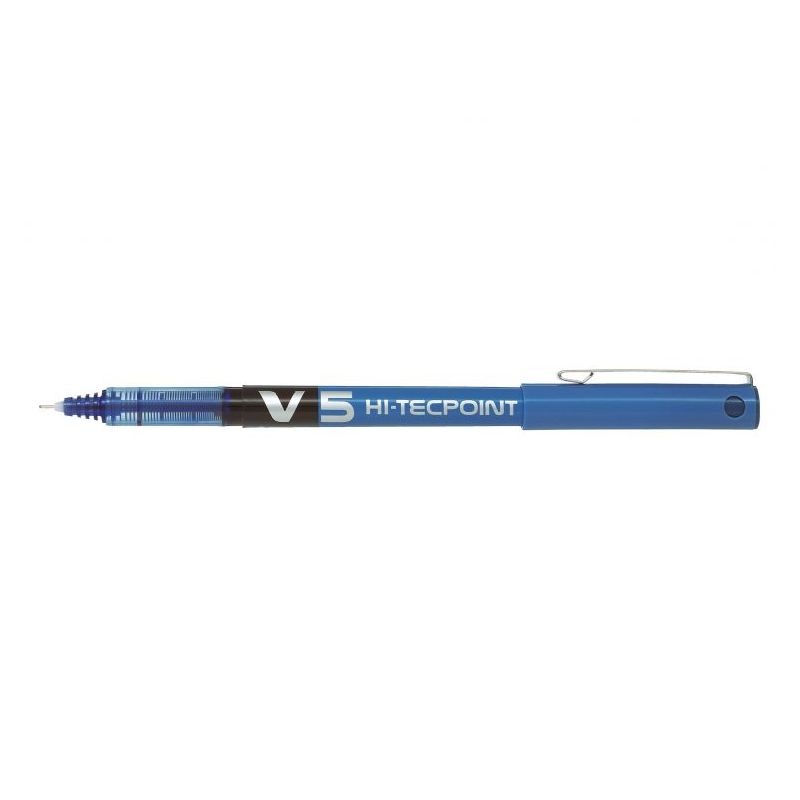 PILOT V5 Stylo Roller pointe tubulaire Encre liquide Bleue