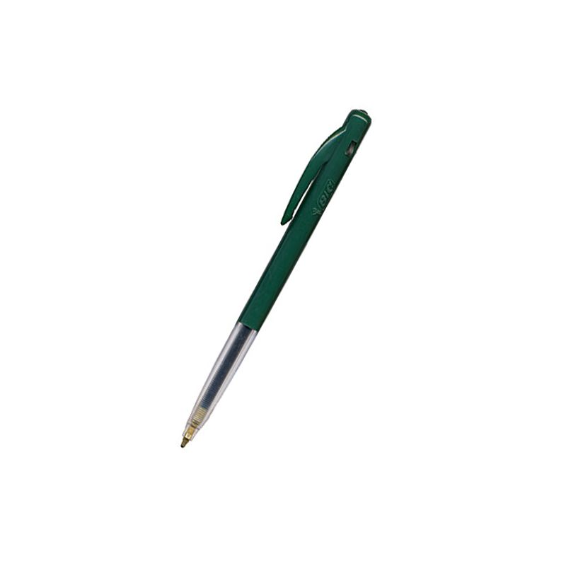 BIC Stylo à bille pointe moyenne rétractable encre Verte BIC Stylo à bille pointe moyenne rétractable encre Verte
