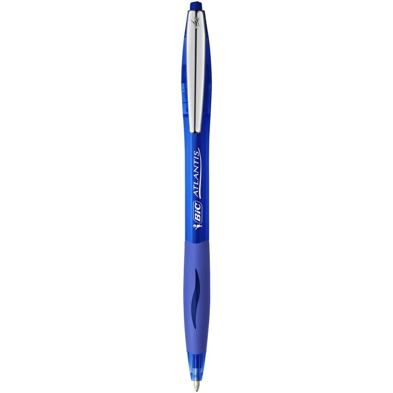 BIC ATLANTIS SOFT Stylo Bille rétractable et rechargeable Pointe moyenne Encre Bleue BIC ATLANTIS SOFT Stylo Bille rétractable et rechargeable Pointe moyenne Encre Bleue