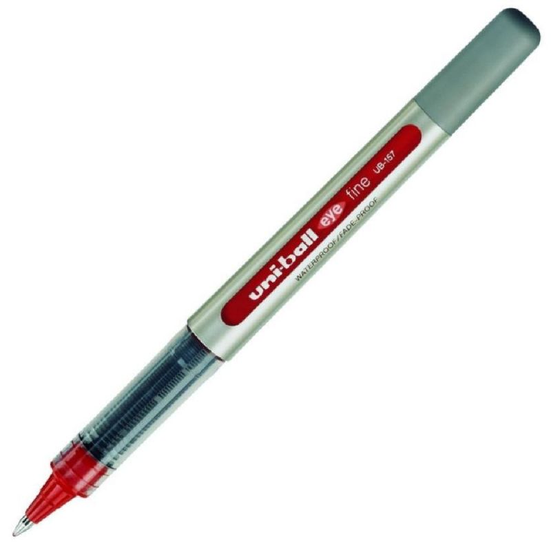 UNI-BALL EYE Stylo Roller pointe métal fine encre liquide Rouge UNI-BALL EYE Stylo Roller pointe métal fine encre liquide Rouge