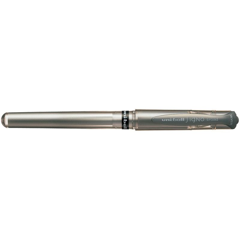 UNI-BALL SIGNO BROAD Stylo bille pointe large encre gel Argent