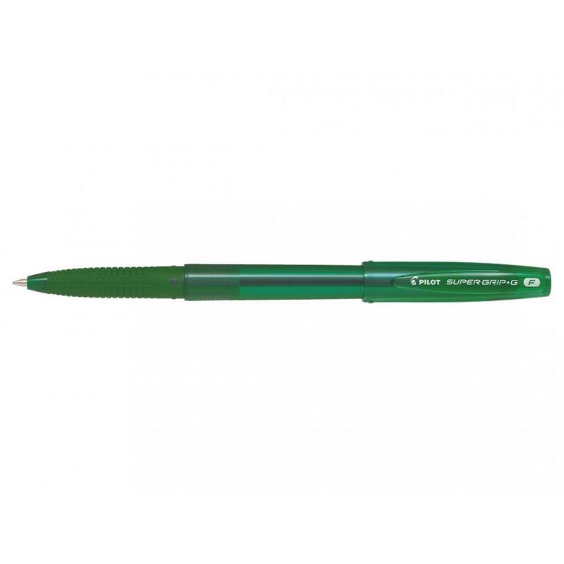 PILOT SUPER GRIP-G Stylo bille pointe fine Encre Verte PILOT SUPER GRIP-G Stylo bille pointe fine Encre Verte