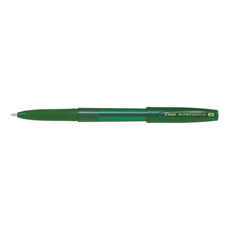 PILOT SUPER GRIP-G Stylo bille pointe moyenne Encre Vert PILOT SUPER GRIP-G Stylo bille pointe moyenne Encre Vert