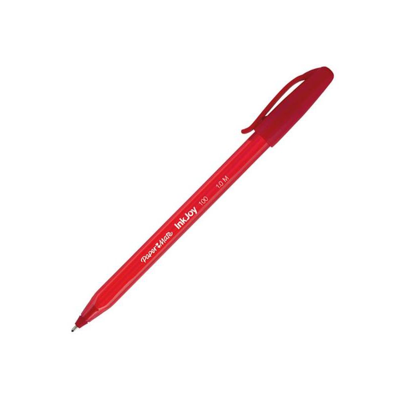 PAPERMATE INKJOY Stylo bille à capuchon pointe moyenne Encre Rouge PAPERMATE INKJOY Stylo bille à capuchon pointe moyenne Encre Rouge