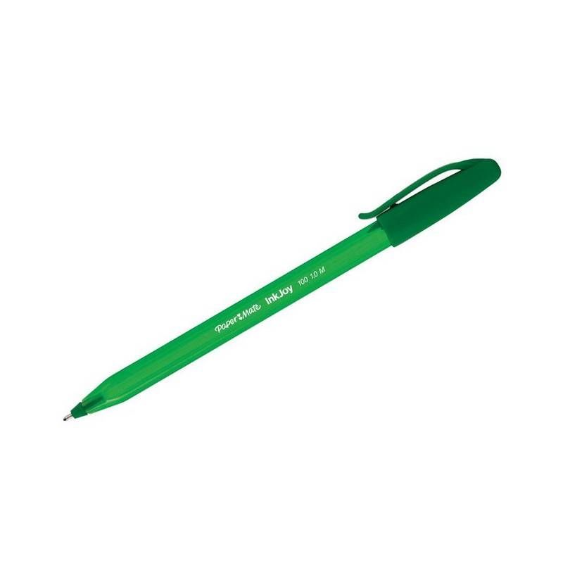 PAPERMATE INKJOY Stylo bille à capuchon Pointe moyenne Encre Verte PAPERMATE INKJOY Stylo bille à capuchon Pointe moyenne Encre Verte