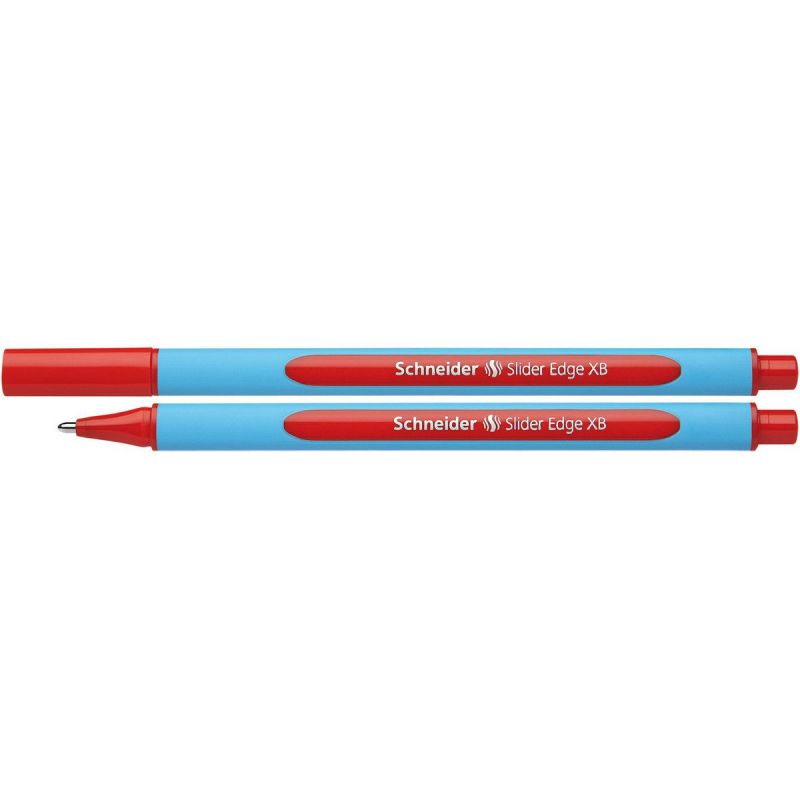 SCHNEIDER SLIDER EDGE Stylo Bille à capuchon Pointe large Corps Caoutchouc Encre Indélébile Rouge SCHNEIDER SLIDER EDGE Stylo Bille à capuchon Pointe large Corps Caoutchouc Encre Indélébile Rouge