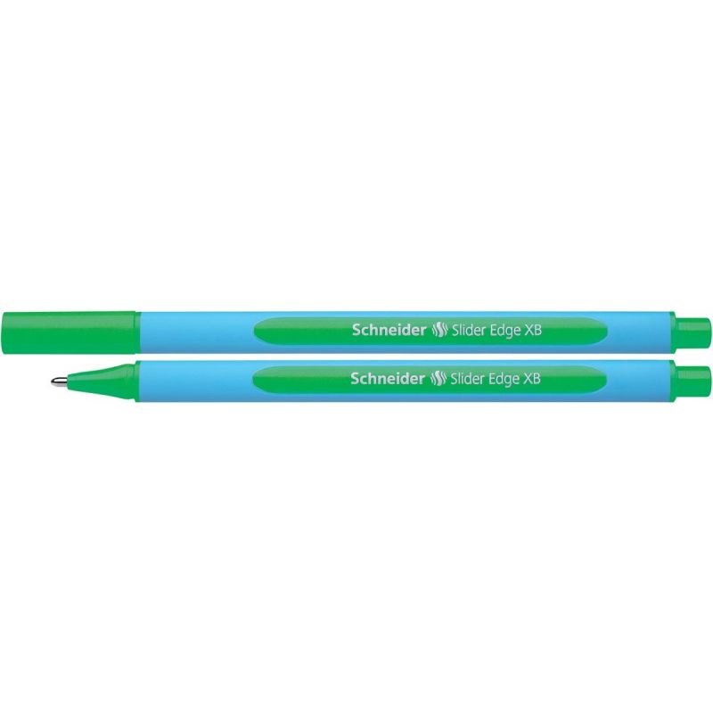 SCHNEIDER SLIDER EDGE Stylo bille à capuchon pointe large Corps Caoutchouc Encre indélébile Verte SCHNEIDER SLIDER EDGE Stylo bille à capuchon pointe large Corps Caoutchouc Encre indélébile Verte