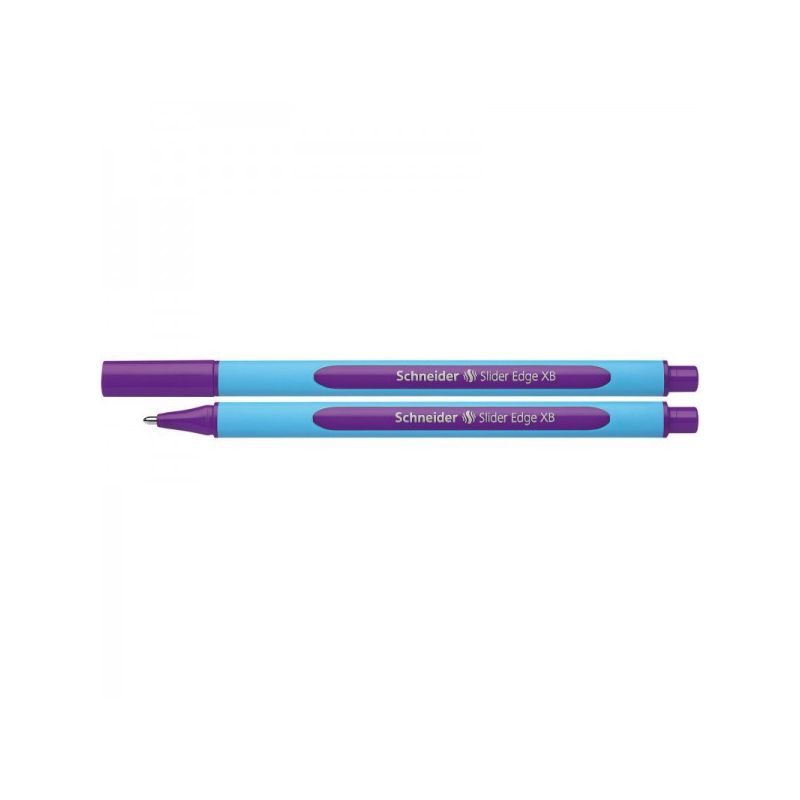 SCHNEIDER SLIDER EDGEStylo bille à capuchon Pointe large corps Caoutchouc Encre indélébile Violette SCHNEIDER SLIDER EDGEStylo bille à capuchon Pointe large corps Caoutchouc Encre indélébile Violette