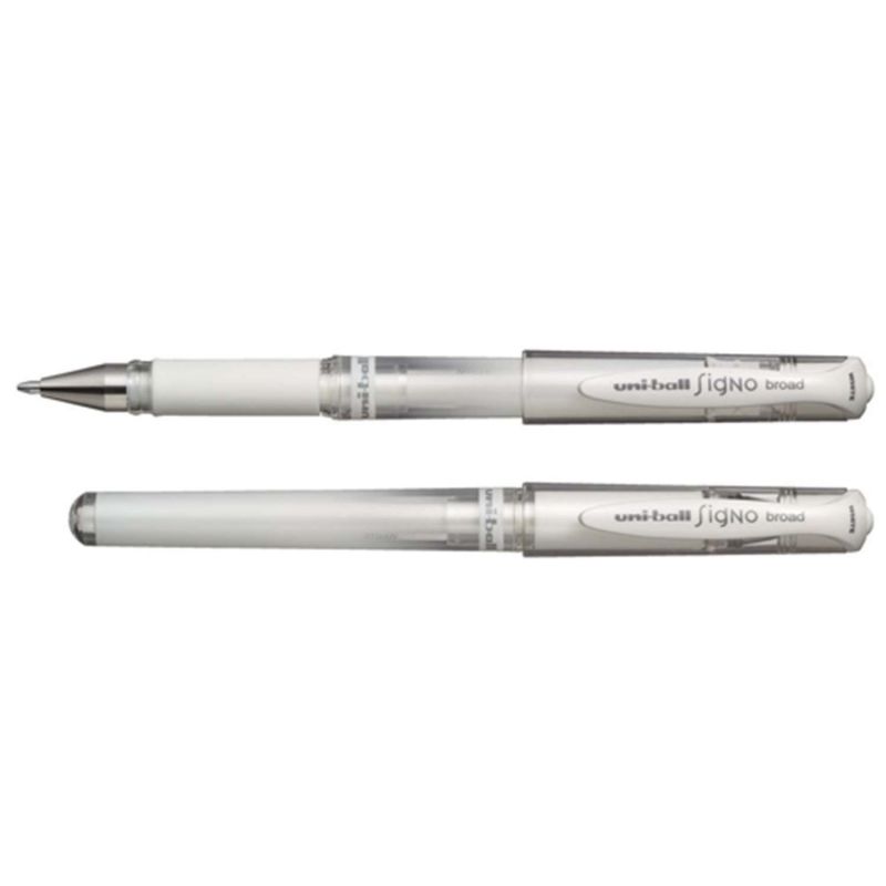 UNI-BALL SIGNO BROAD Stylo bille pointe large encre gel Blanche UNI-BALL SIGNO BROAD Stylo bille pointe large encre gel Blanche