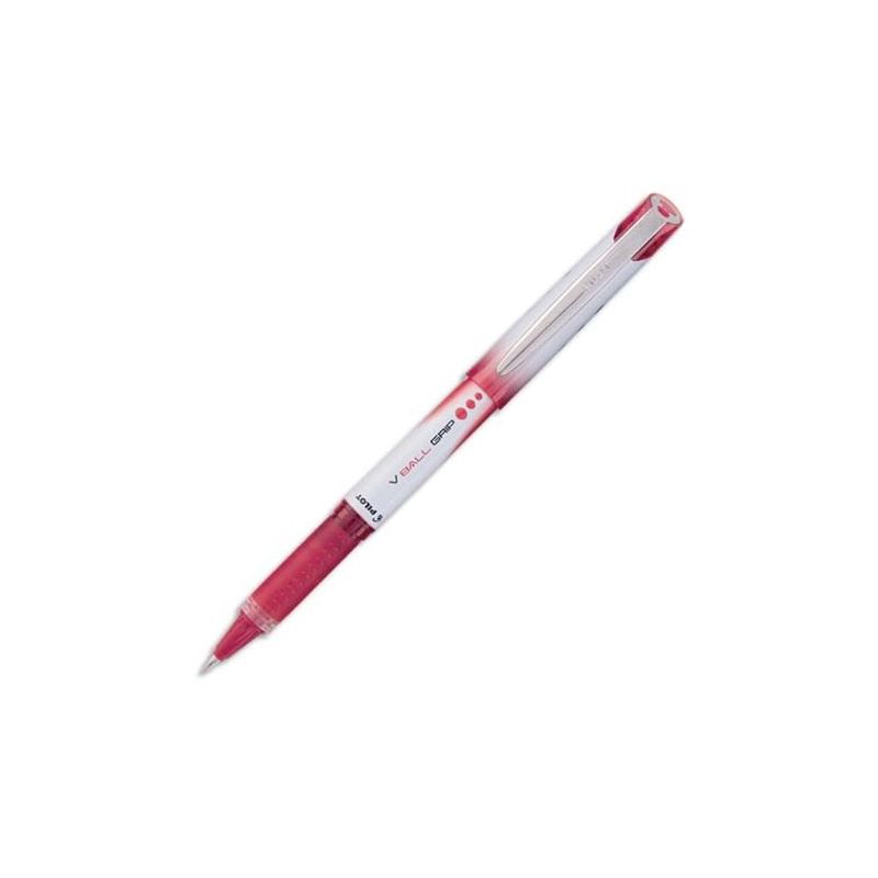 PILOT V-BALL GRIP Stylo roller pointe métal 0,7 mm Encre liquide Rouge PILOT V-BALL GRIP Stylo roller pointe métal 0,7 mm Encre liquide Rouge