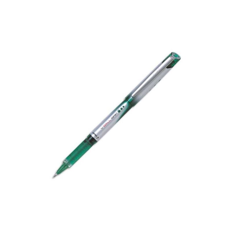 PILOT V-BALL GRIP Stylo roller pointe métal 0,7 mm Encre liquide Verte PILOT V-BALL GRIP Stylo roller pointe métal 0,7 mm Encre liquide Verte