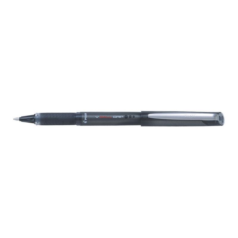 PILOT V-BALL GRIP Stylo roller pointe métal 1 mm Encre liquide Noire PILOT V-BALL GRIP Stylo roller pointe métal 1 mm Encre liquide Noire