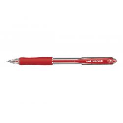 UNI-BALL LAKNOCK Stylo à bille rechargeable pointe moyenne rétractable encre Rouge