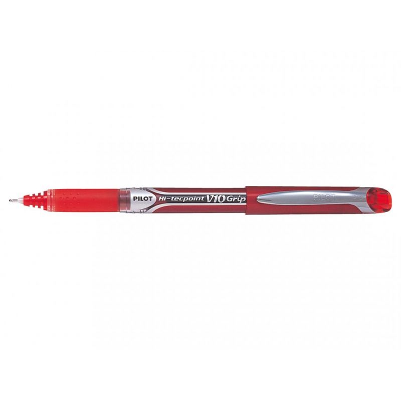 PILOT V10 GRIP Stylo roller pointe aiguille Encre rouge PILOT V10 GRIP Stylo roller pointe aiguille Encre rouge
