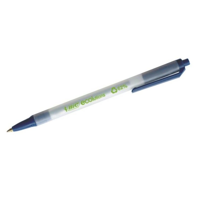 BIC ECOLUTION CLIC STICK Stylo Bille Ecriture moyenne Encre Bleue BIC ECOLUTION CLIC STICK Stylo Bille Ecriture moyenne Encre Bleue