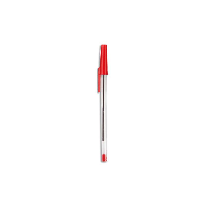 Stylo à bille pointe moyenne encre Rouge