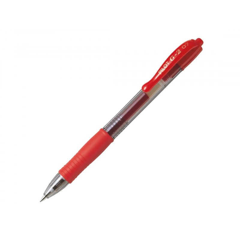 PILOT G2 Stylo bille pointe moyenne rétractable Encre gel Rouge PILOT G2 Stylo bille pointe moyenne rétractable Encre gel Rouge