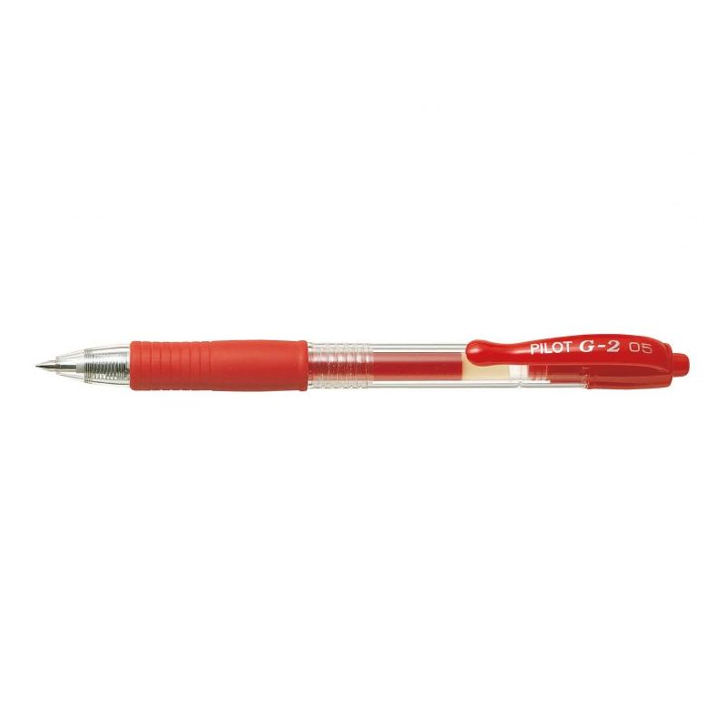 PILOT G2 Stylo à bille pointe fine rétractable encre gel Rouge PILOT G2 Stylo à bille pointe fine rétractable encre gel Rouge