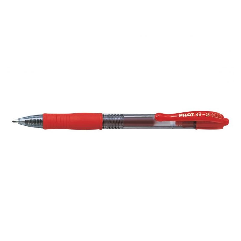 PILOT G2 Stylo à bille pointe large rétractable encre gel Rouge PILOT G2 Stylo à bille pointe large rétractable encre gel Rouge