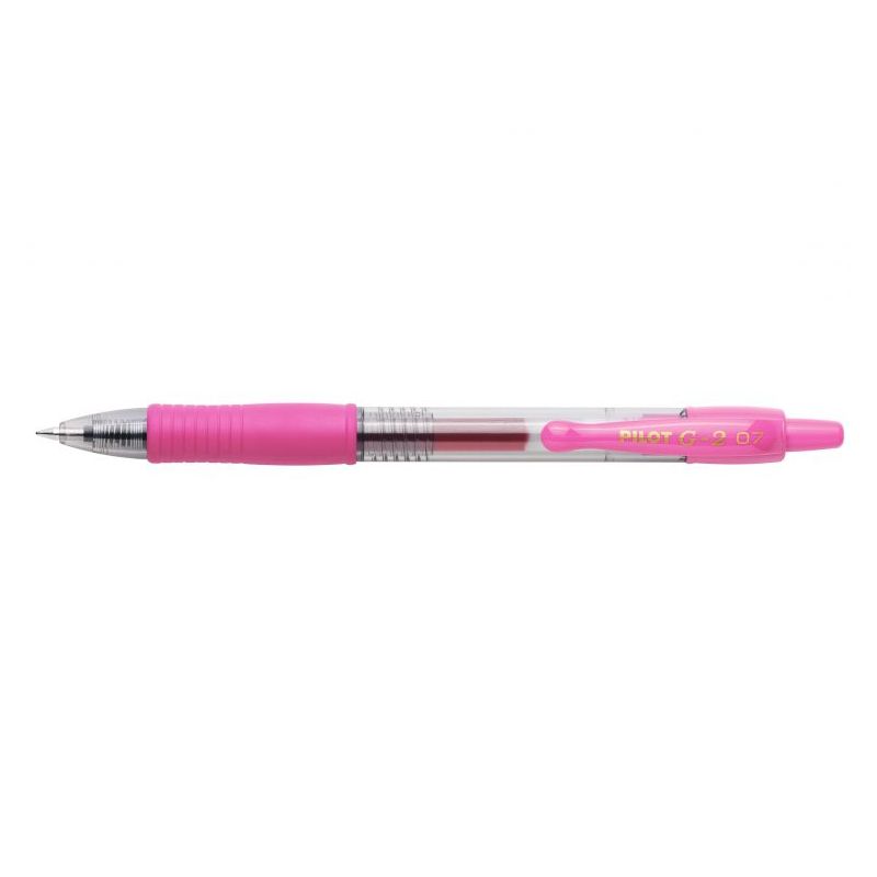 PILOT G2 Stylo bille pointe moyenne rétractable Encre gel Rose PILOT G2 Stylo bille pointe moyenne rétractable Encre gel Rose