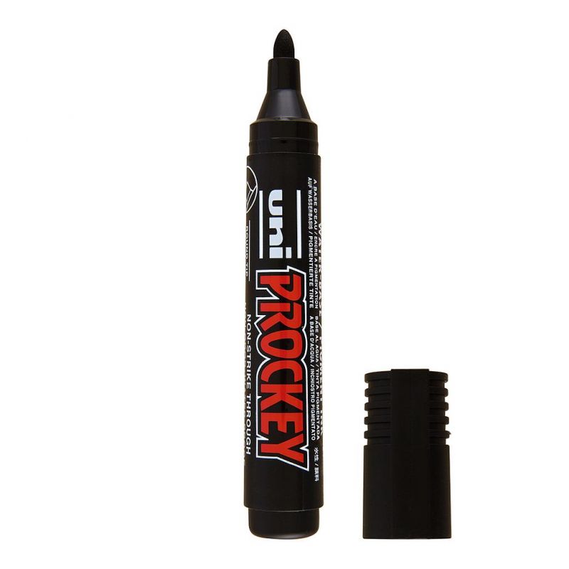 UNI-BALL Marqueur permanent pointe ogive Encre pigmentée à base d'eau Noire UNI-BALL Marqueur permanent pointe ogive Encre pigmentée à base d'eau Noire