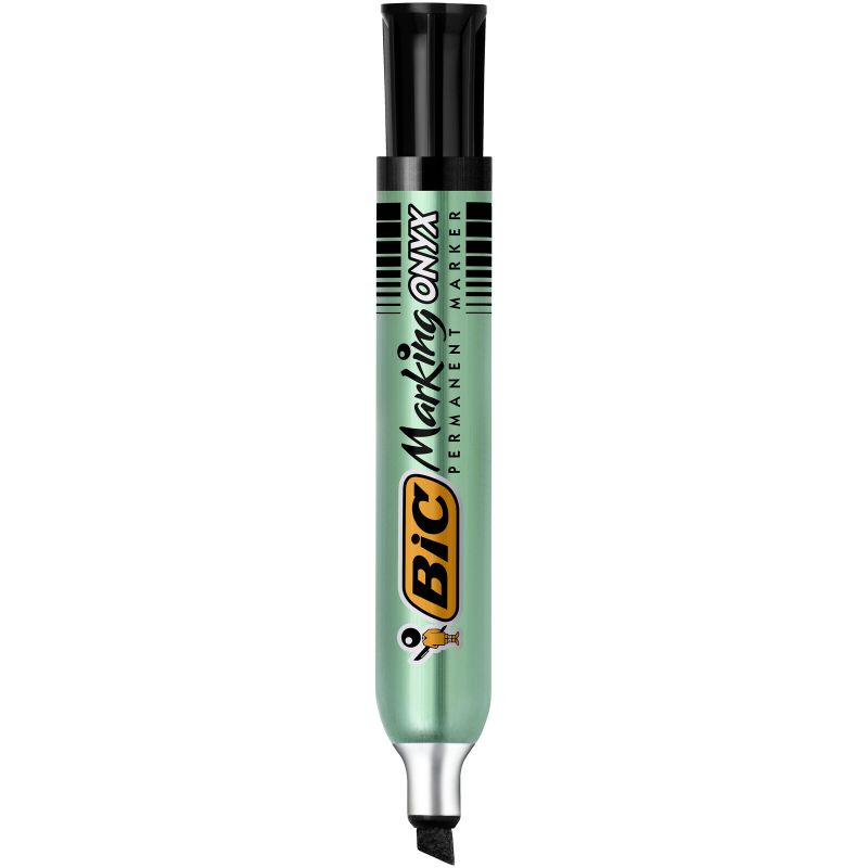 BIC ONYX 1591 Marqueur permanent pointe biseau grande contenance encre Noire BIC ONYX 1591 Marqueur permanent pointe biseau grande contenance encre Noire