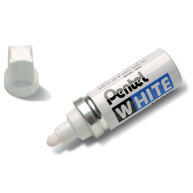 PENTEL Marqueur peinture pointe en fibre ogive large Coloris Blanc PENTEL Marqueur peinture pointe en fibre ogive large Coloris Blanc