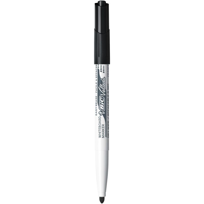 BIC VELLEDA 1741 Feutre effaçable à sec Pointe ogive Encre Noire BIC VELLEDA 1741 Feutre effaçable à sec Pointe ogive Encre Noire