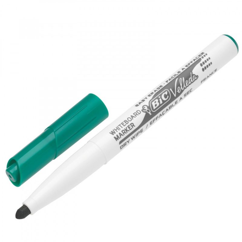 BIC VELLEDA 1741 Feutre effaçable à sec Pointe ogive Encre Verte BIC VELLEDA 1741 Feutre effaçable à sec Pointe ogive Encre Verte