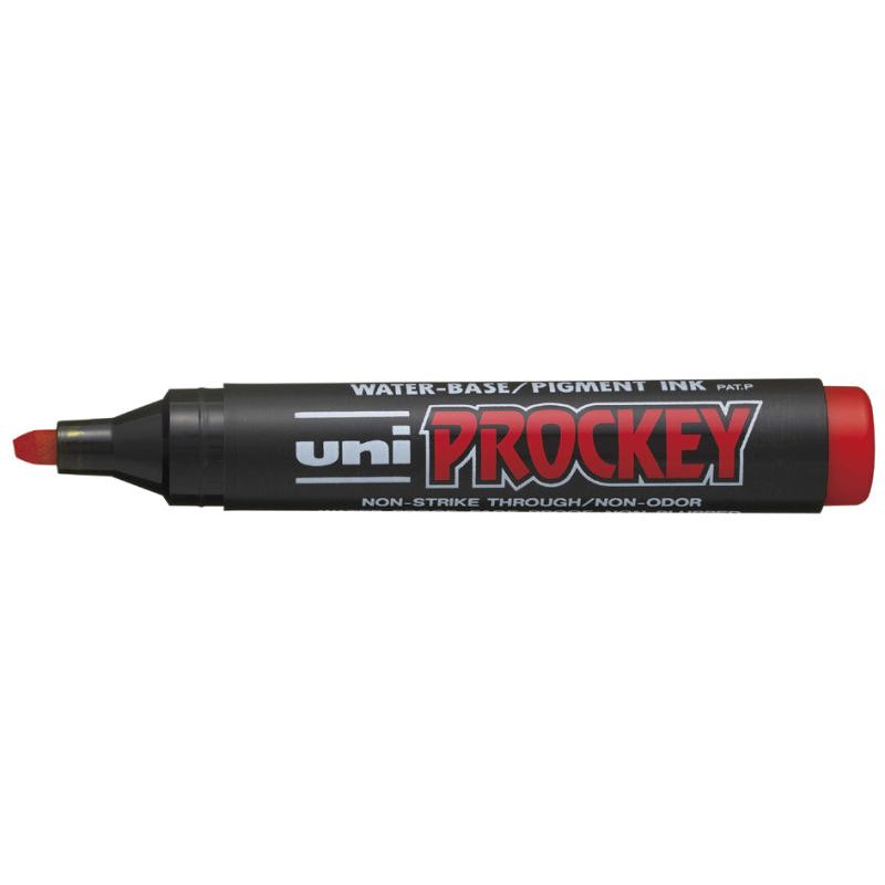 UNI-BALL Marqueur permanent Pointe biseautée Encre pigmentée à base d'eau Rouge UNI-BALL Marqueur permanent Pointe biseautée Encre pigmentée à base d'eau Rouge