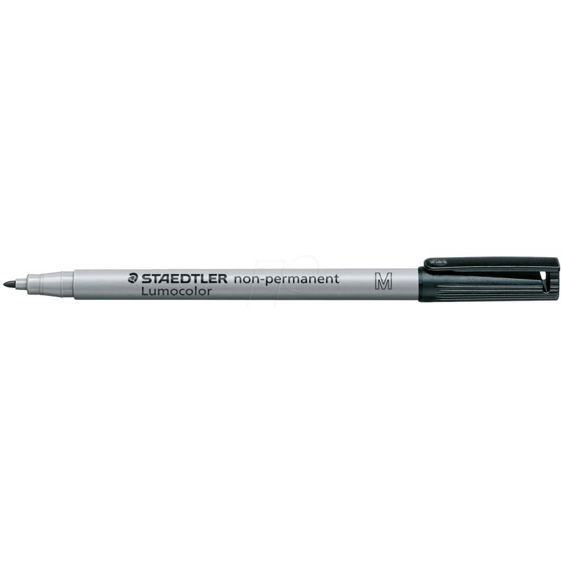 STAEDTLER LUMOCOLOLR Feutre Pointe moyenne Encre soluble Noire STAEDTLER LUMOCOLOLR Feutre Pointe moyenne Encre soluble Noire