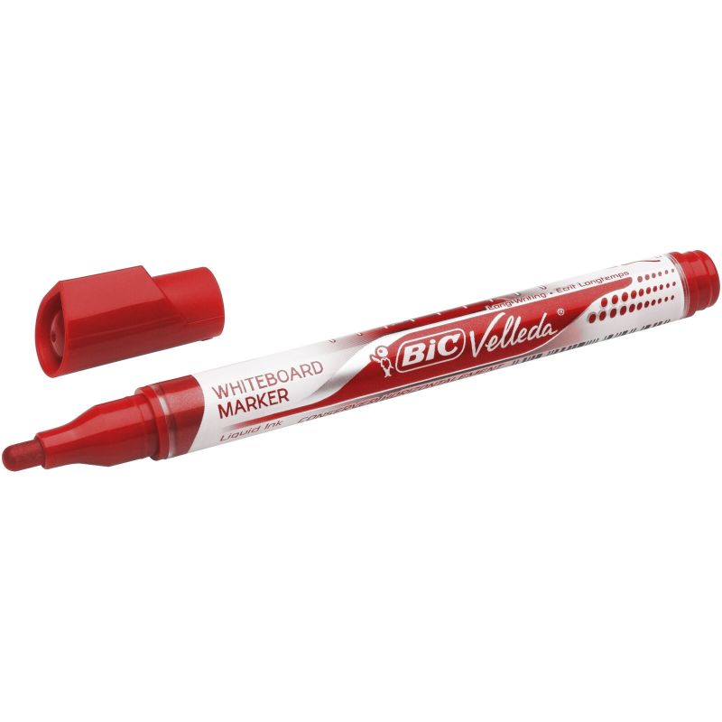 BIC VELLEDA LIQUID'INK POCKET Marqueur effaçable à sec Encre liquide Rouge BIC VELLEDA LIQUID'INK POCKET Marqueur effaçable à sec Encre liquide Rouge