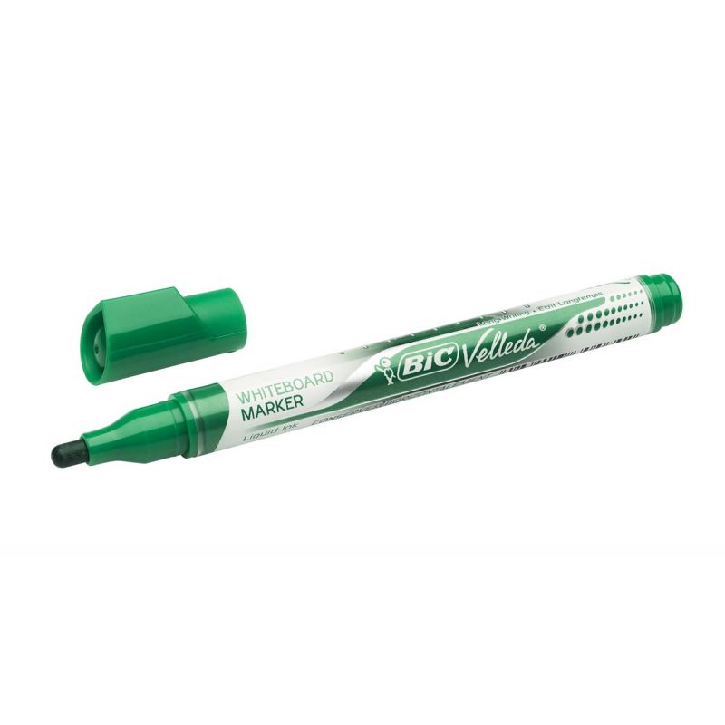 BIC VELLEDA LIQUID'INK POCKET Marqueur effaçable à sec encre liquide Verte BIC VELLEDA LIQUID'INK POCKET Marqueur effaçable à sec encre liquide Verte