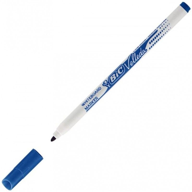 BIC VELLEDA 1721 Feutre effaçable à sec Pointe fine Encre alcool Bleue BIC VELLEDA 1721 Feutre effaçable à sec Pointe fine Encre alcool Bleue