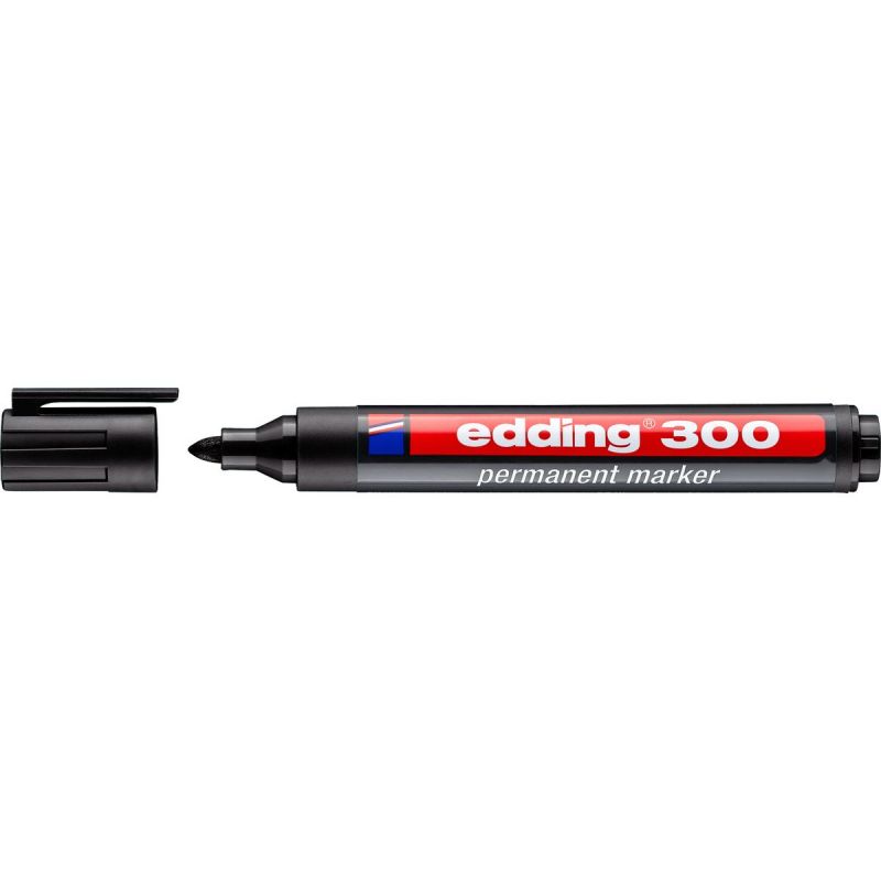 EDDING 300 Marqueur permanent pointe ogive Coloris Noir EDDING 300 Marqueur permanent pointe ogive Coloris Noir