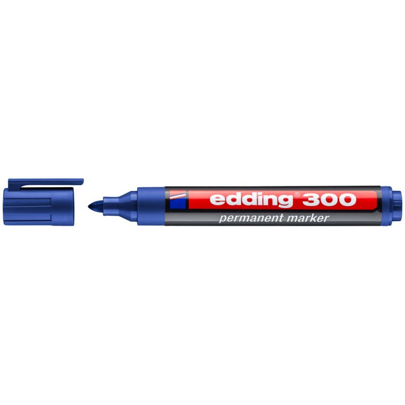 EDDING 300 Marqueur permanent pointe ogive Coloris bleu EDDING 300 Marqueur permanent pointe ogive Coloris bleu