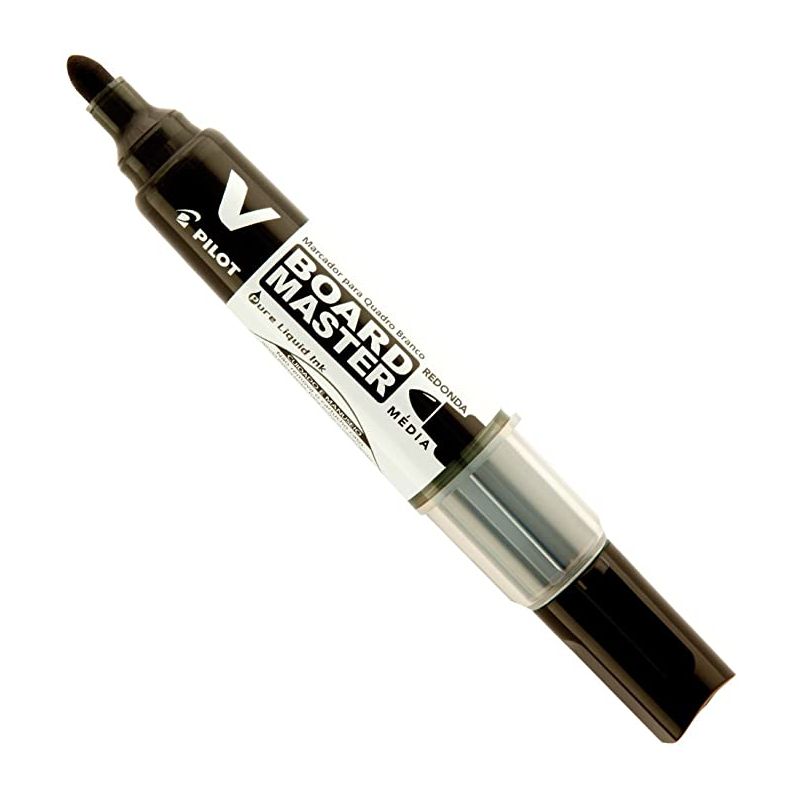 PILOT VBOARD MASTER Marqueur effaçable à sec Pointe ogive fine Encre noire PILOT VBOARD MASTER Marqueur effaçable à sec Pointe ogive fine Encre noire