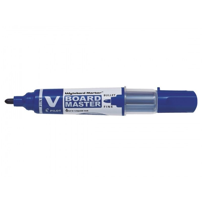 PILOT VBOARD MASTER Marqueur effaçable à sec Pointe ogive fine Encre bleue PILOT VBOARD MASTER Marqueur effaçable à sec Pointe ogive fine Encre bleue