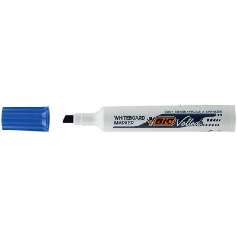 BIC VELLEDA 1791 Marqueur effaçable à sec pour tableaux Blancs pointe biseau encre cétone Bleue BIC VELLEDA 1791 Marqueur effaçable à sec pour tableaux Blancs pointe biseau encre cétone Bleue